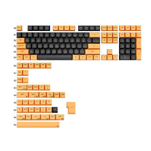 Keycap - در پوش کلید مدل GKS Black Orange (کیکپ)