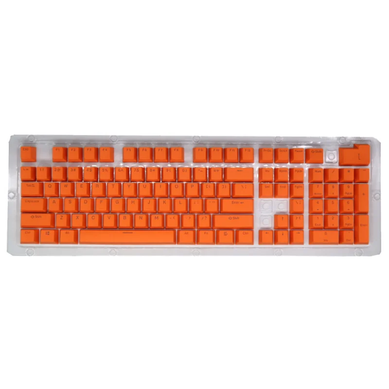 Keycap - در پوش کلید جنس PBT و پشیبانی از RGB رنگ نارنجی (کیکپ)