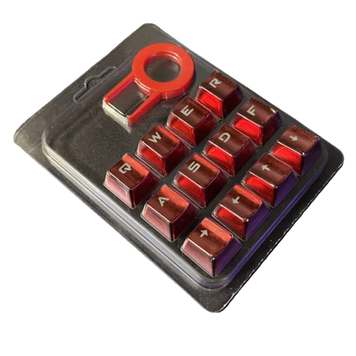 Keycap - در پوش 12 کلید طرح براق با پشیبانی از RGB رنگ قرمز