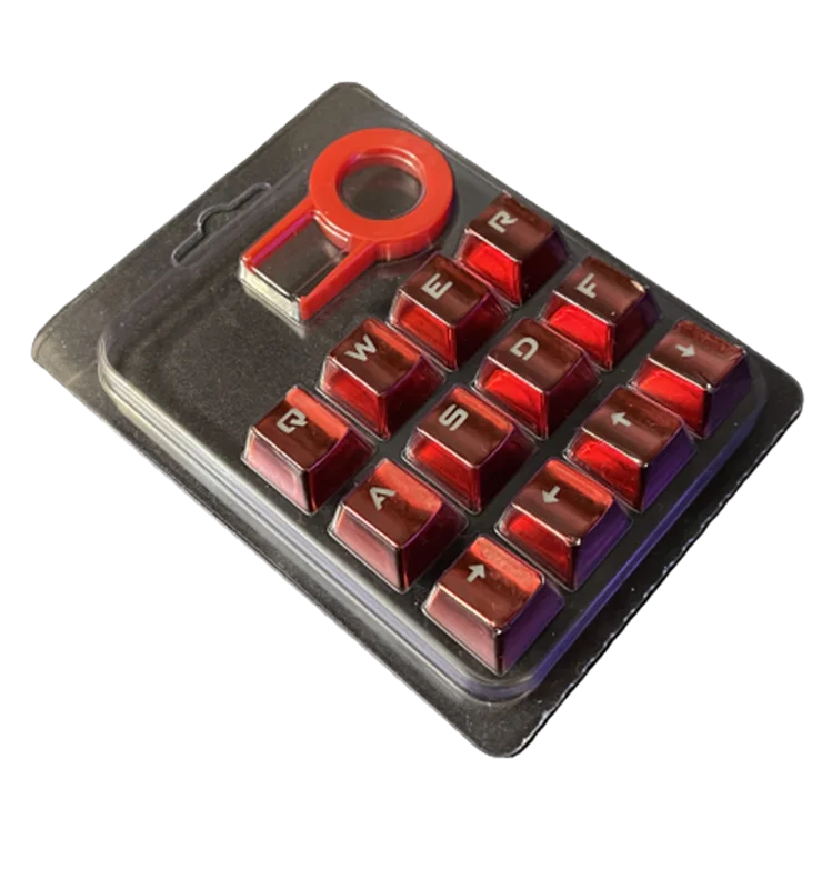 Keycap - در پوش 12 کلید طرح براق با پشیبانی از RGB رنگ قرمز